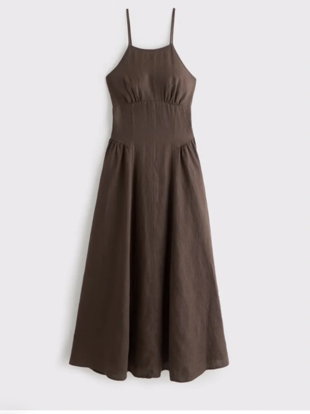 Abercrombie & Fitch - 100% Linen Midi Dress